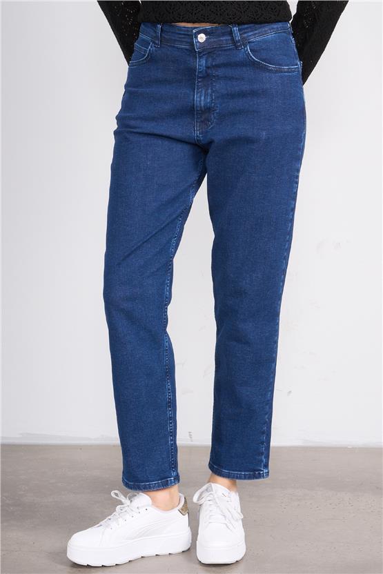 Bıg Lesson K26 6103 Acık Mavı Kadın Klasık Kot Pantolon 38-46