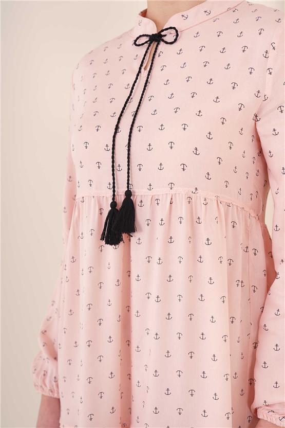 Bigdart 1627 Pudra Kadın Ayrobin Elbise