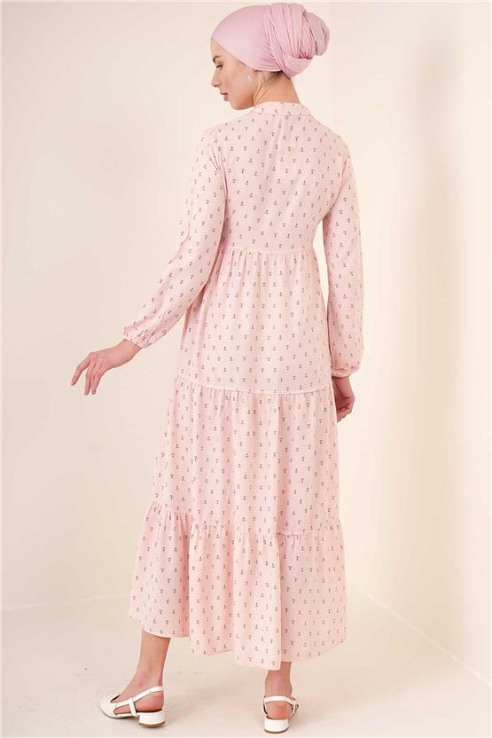 Bigdart 1627 Pudra Kadın Ayrobin Elbise