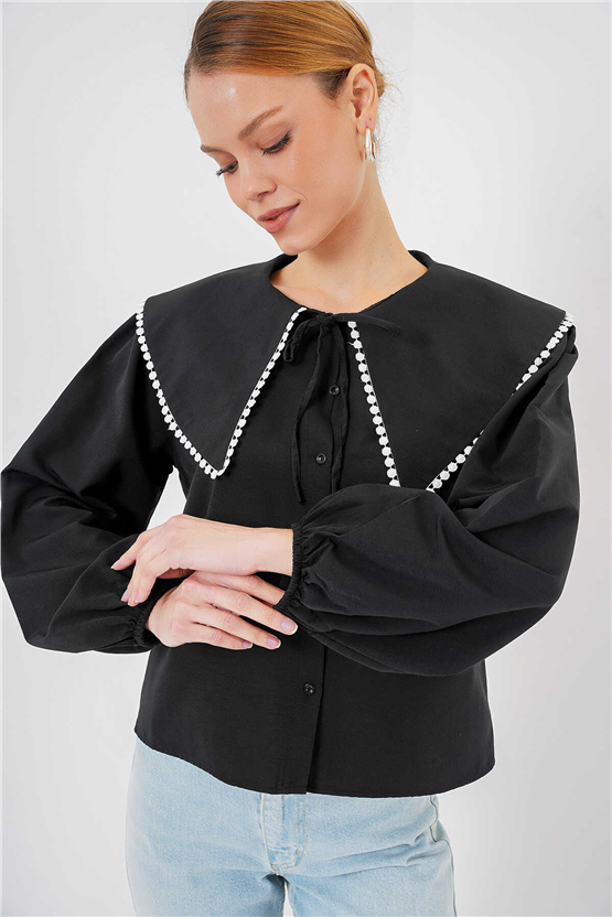 Bigdart 20314 Siyah Kadın Gömlek