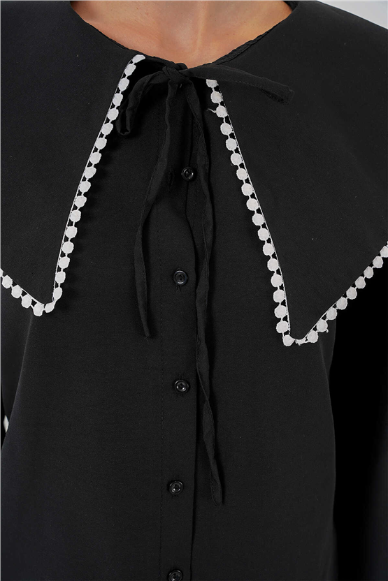 Bigdart 20314 Siyah Kadın Gömlek