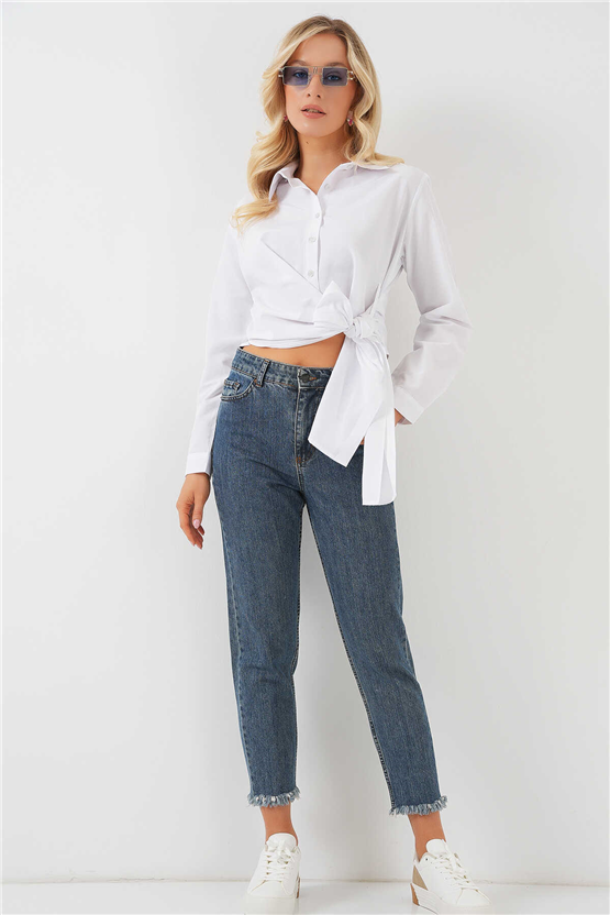 Bigdart 20325 Beyaz Kadın Gömlek