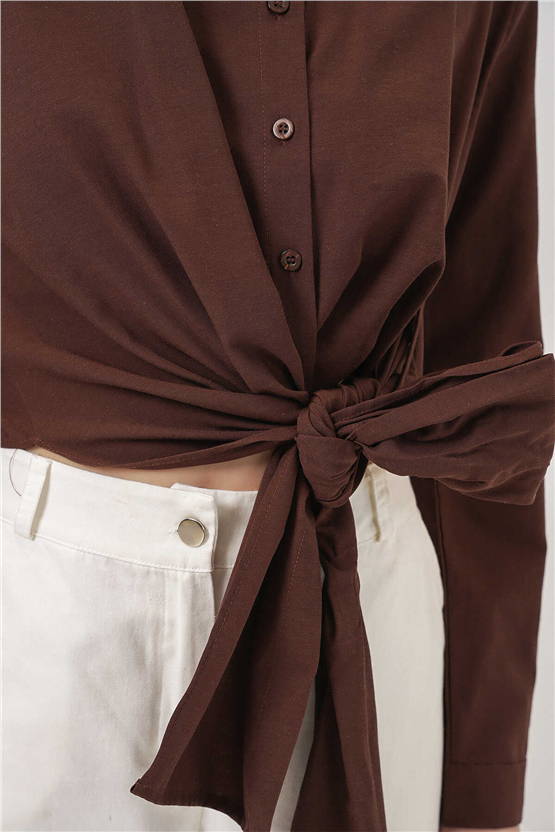 Bigdart 20325 Kahve Kadın Gömlek