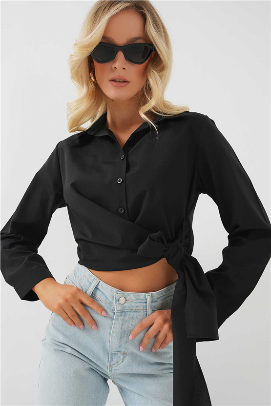 Bigdart 20325 Siyah Kadın Gömlek