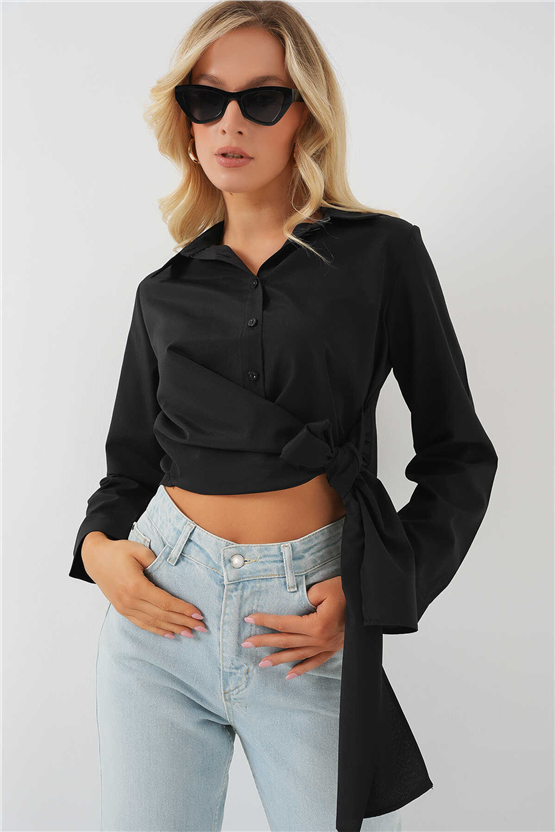 Bigdart 20325 Siyah Kadın Gömlek