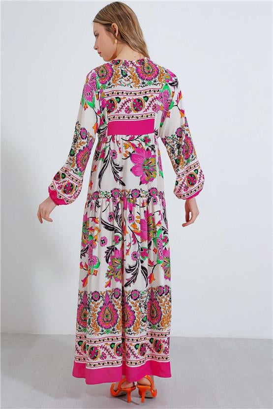 Bigdart 2423 Fuşya Kadın Elbise