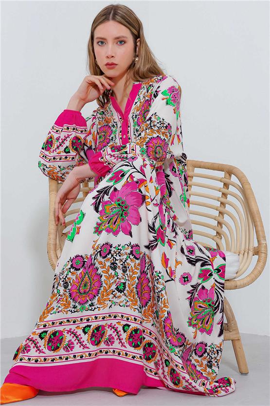 Bigdart 2423 Fuşya Kadın Elbise