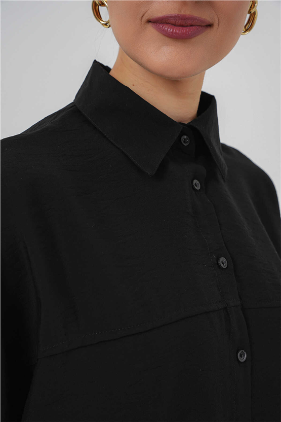 Bigdart 5965 Siyah Kadın Tunık Gömlek 36-44