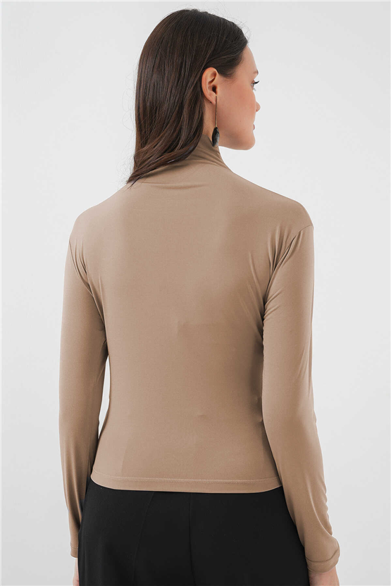 Bigdart 925 Bej Kadın Bluz