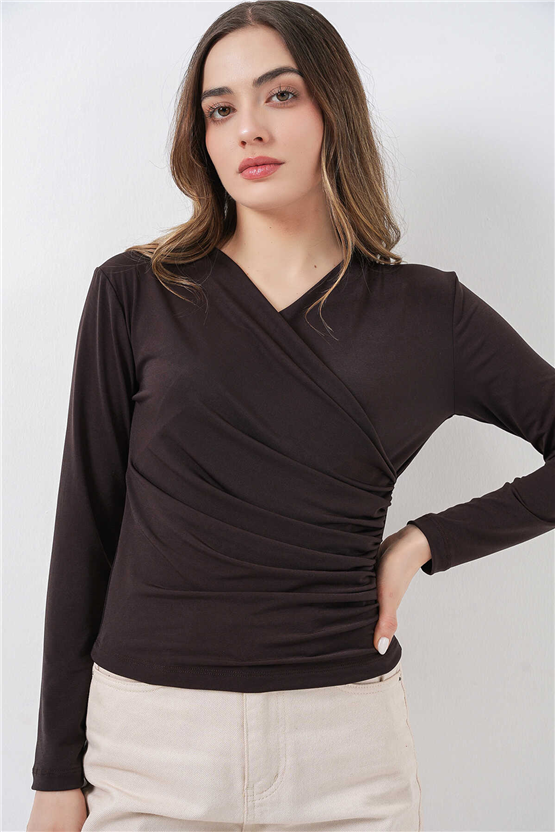 Bigdart 939 Kahve Kadın Bluz