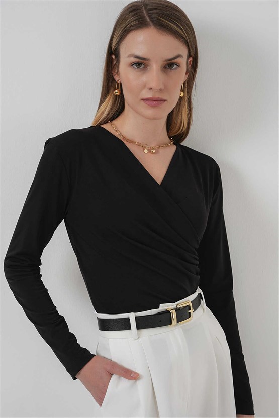 Bigdart 939 Siyah Kadın Bluz