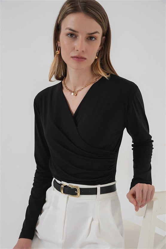 Bigdart 939 Siyah Kadın Bluz