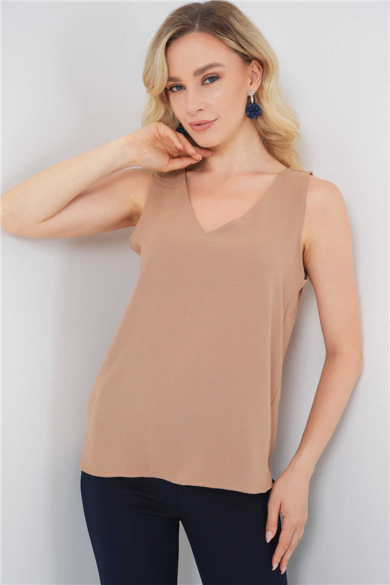 Bigdart 950 Bıskuvı Kadın Sıfır Kol Bluz