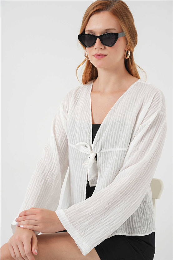Bigdart 952 Beyaz Kadın Bluz