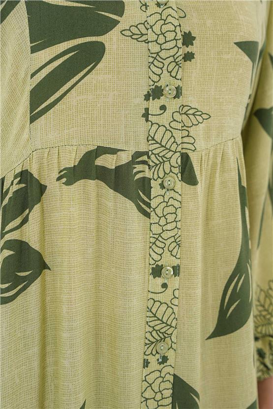 Bıgdart Y25 2423 Yeşil  Tesettür Elbise