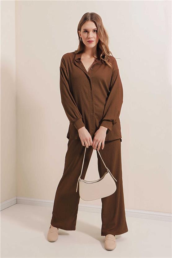 Bıgdart Y25 5858 Kahve Kadın Ikılı Takım