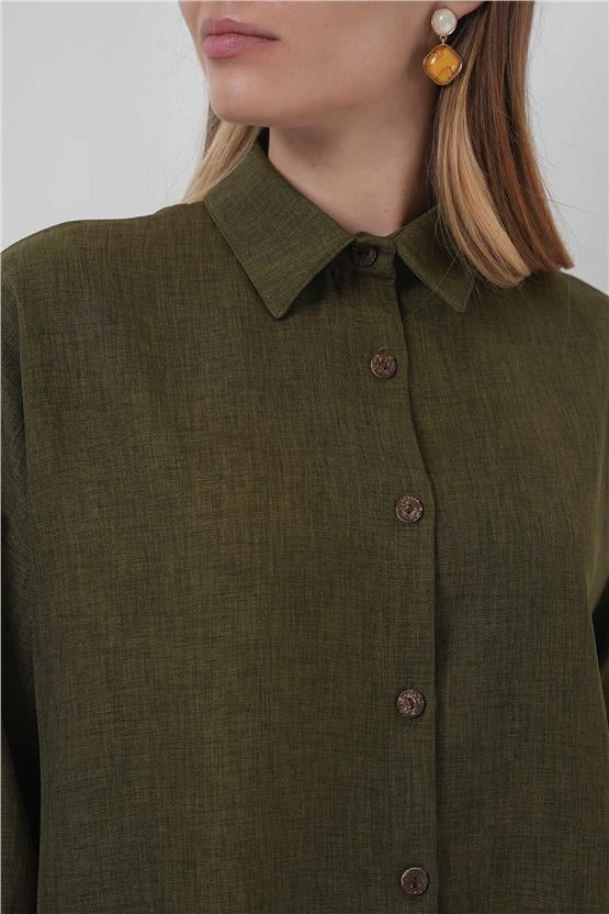 Bıgdart Y25 6622 Hakı Keten Ikılı Takım