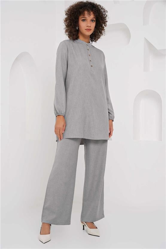 Bıgdart Y25 6678 Grı Kadın Ikılı Takım