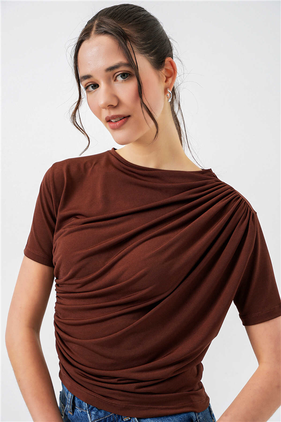 Bıgdart Y25 945 Kahve Kadın Bluz