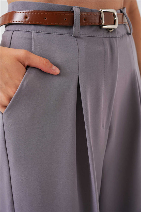 Bigdart Y26 30051 Gri Kadın Palazzo Pantolon 38-44