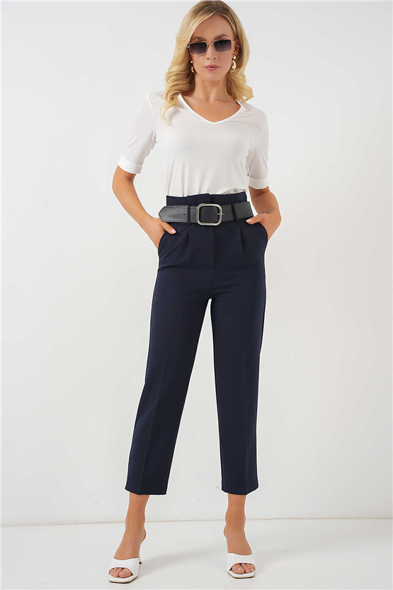 Bigdart Y26 6556 Laci Kemerlı Kumas Pantolon 36-44