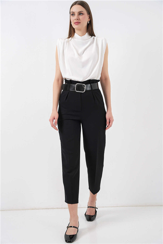 Bigdart Y26 6556 Siyah Kemerlı Kumas Pantolon 36-44