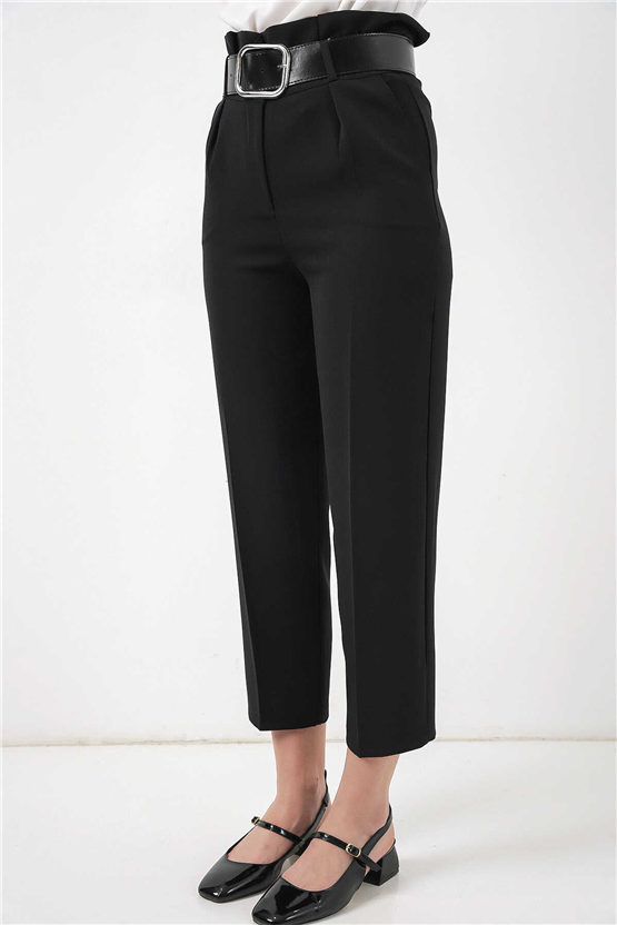 Bigdart Y26 6556 Siyah Kemerlı Kumas Pantolon 36-44