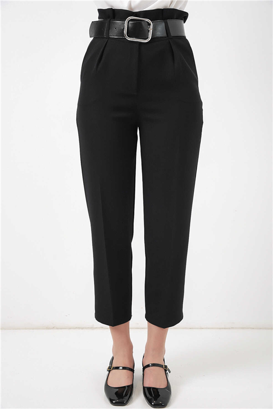 Bigdart Y26 6556 Siyah Kemerlı Kumas Pantolon 36-44