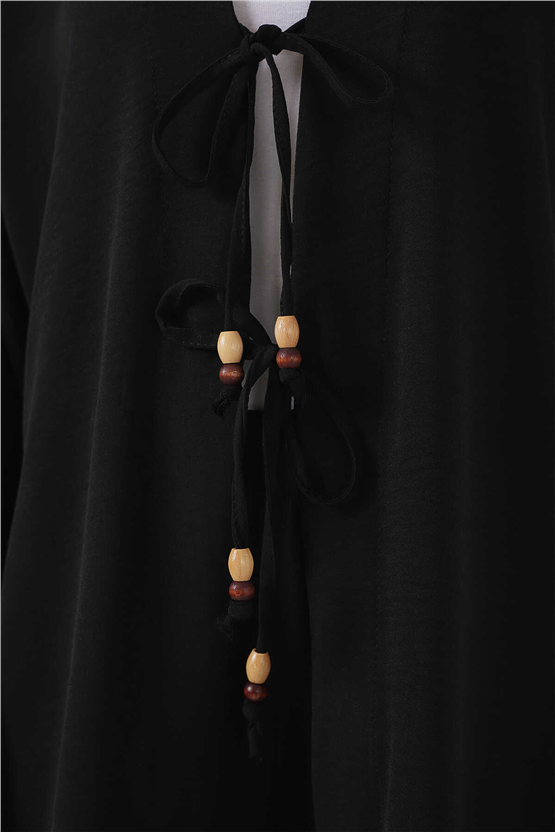 Bigdart Y26 6739 Siyah Ayrobin Kimono İkili Takım 36-44