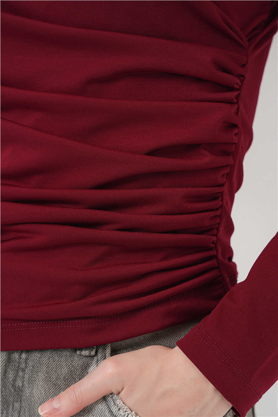 Bıgdart Y26 939 Bordo Kadın Bluz