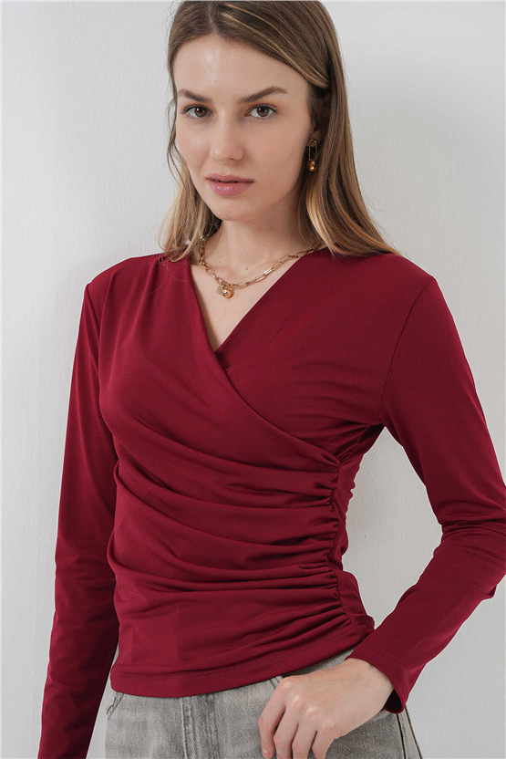 Bıgdart Y26 939 Bordo Kadın Bluz