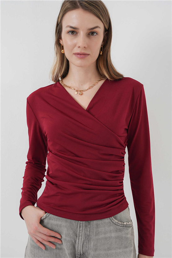 Bıgdart Y26 939 Bordo Kadın Bluz