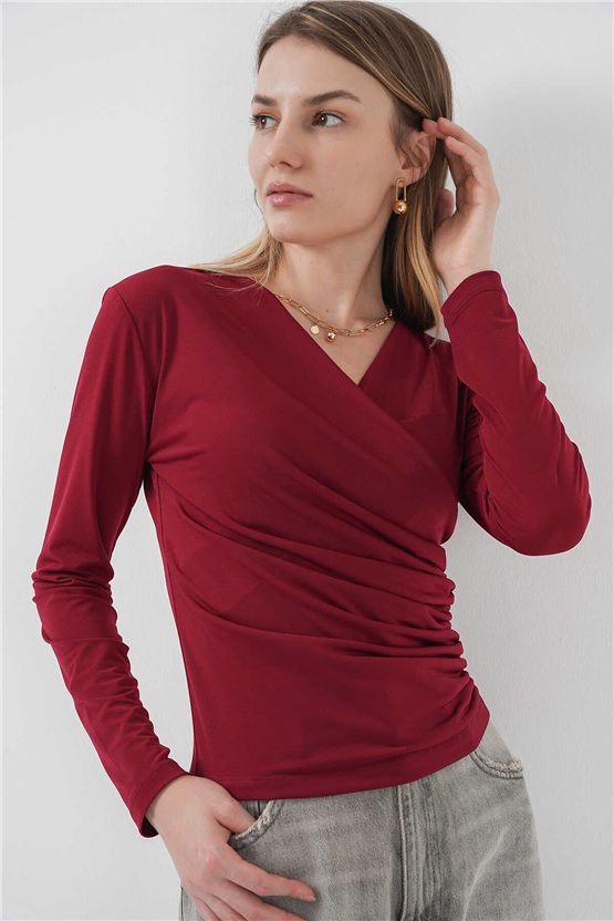Bıgdart Y26 939 Bordo Kadın Bluz