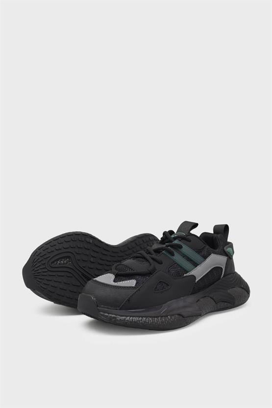 Buldozer 241498 Siyah Erkek Spor Ayakkabı