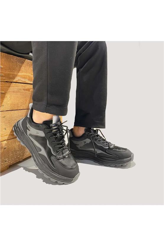 Buldozer Bul-250420 Siyah Erkek Ithal Spor Ayakkabı