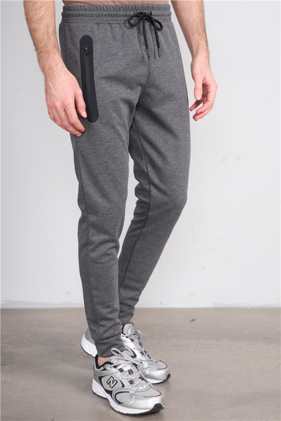 C.K Y26 6002 Mnt Antrasit Erkek Double Face Duz Paca Eşofman Alt