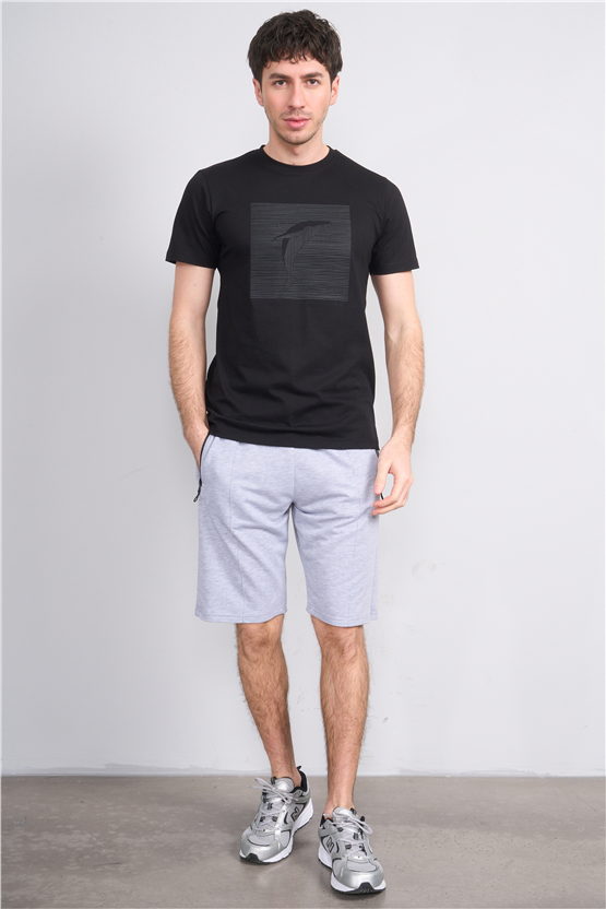 C.K Y26 1455 Mnt Gri Erkek Licrasız 2 İplik Short