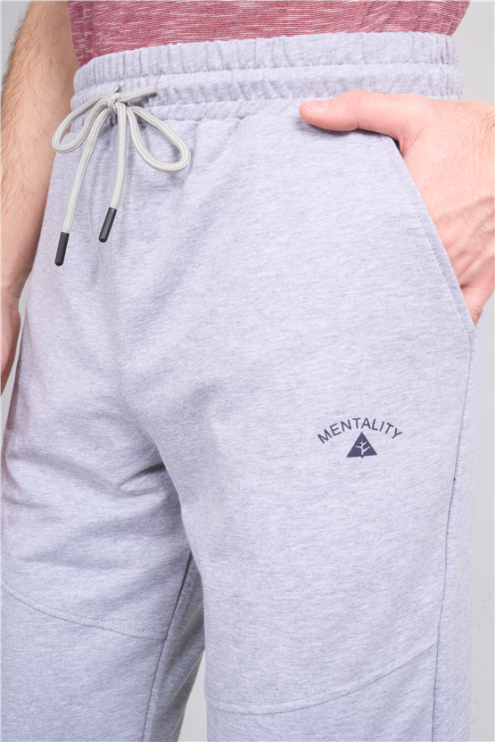 C.K Y26 4075 Mnt Gri Erkek Penye 2 İplik Eşofman Alt