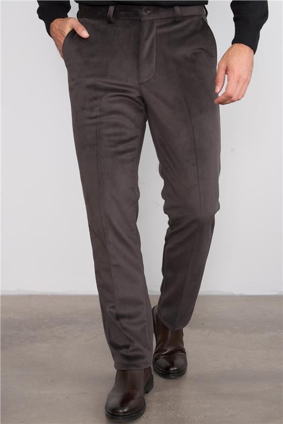 C.K 9247 Mentality Erkek Kadife Yan Cep Pantolon Koyu Kahve No:5