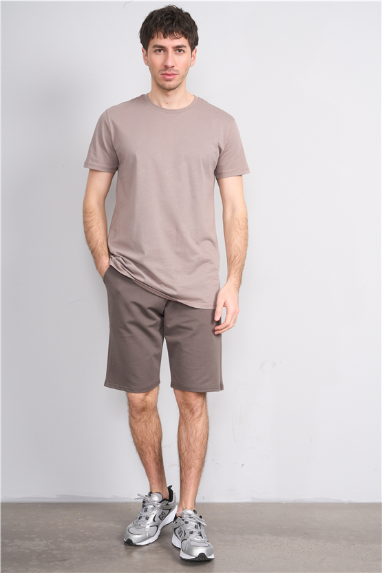 C.K Y26 1456 Mnt Haki Erkek Licrasız 2 İplik Short