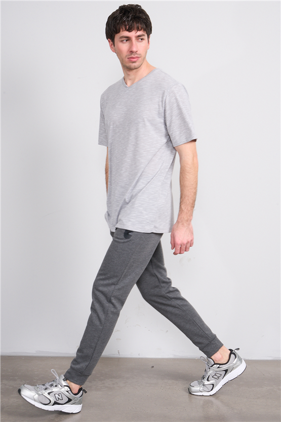 C.K Y26 6002 Mnt Antrasit Erkek Double Face Duz Paca Eşofman Alt