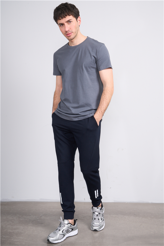 C.K Y26 7105 Mnt Lacivert Erkek Penye 2 İplik Eşofman Alt