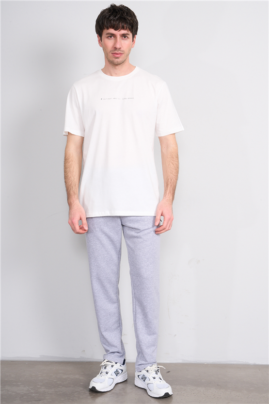 C.K Y26 1453 Mnt Gri Erkek 3 İp Şardonsuz Eşofman Alt