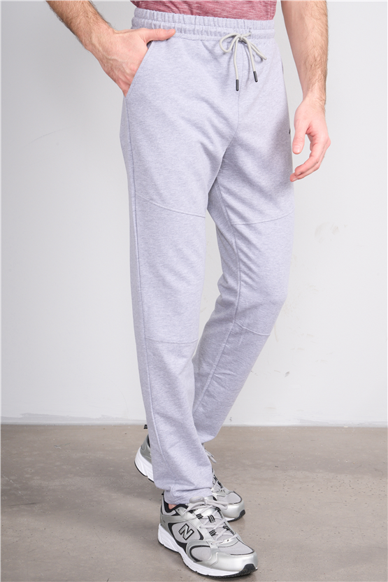 C.K Y26 4075 Mnt Gri Erkek Penye 2 İplik Eşofman Alt