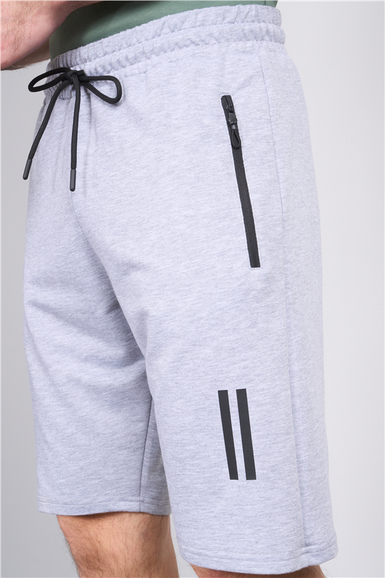 C.K Y26 1457 Mnt Gri Erkek Licrasız 2 İplik Short