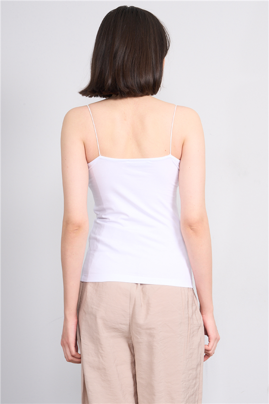 C.K Y26 8445 Fithit Byn Ip Askılı Penye Atlet Beyaz