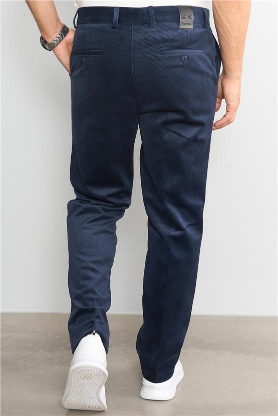 C.K 9246 Mnt Erkek Kadife Pantolon Lacivert No 2