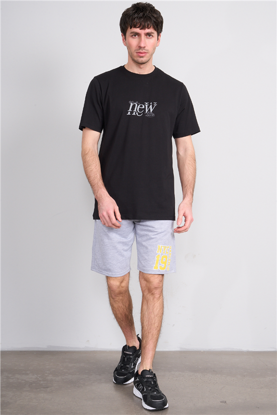 C.K Y26 1118 Mnt Gri Erkek Licrasız 2 İplik Short