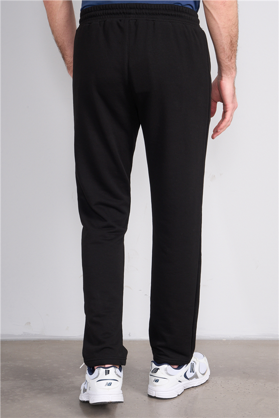 C.K Y26 1453 Mnt Siyah Erkek 3 İp Şardonsuz Eşofman Alt