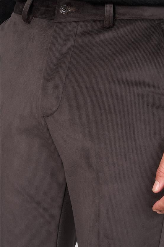 C.K 9247 Mentality Erkek Kadife Yan Cep Pantolon Koyu Kahve No:5